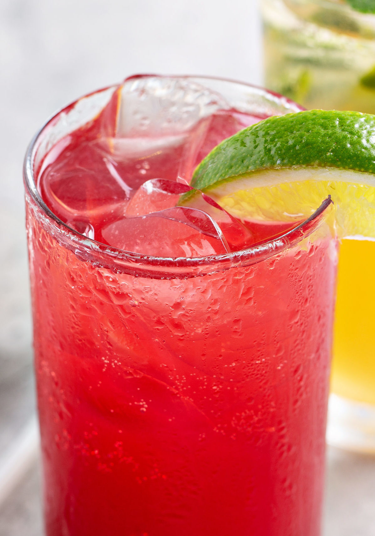 Mojito and Sea breeze cocktails or mocktails